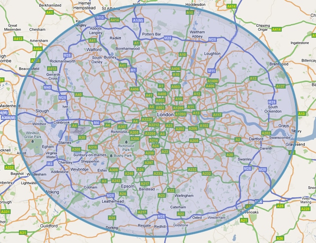 map of london
