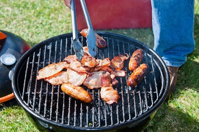 bbq in a london garden