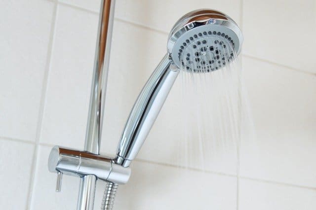 shower head in bathroom