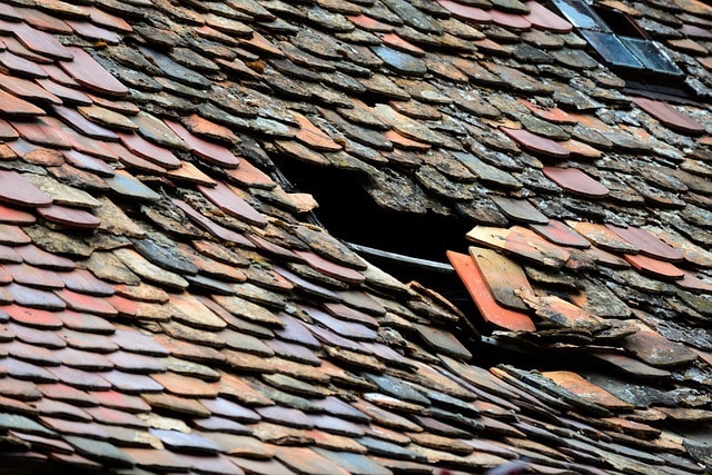 roof with holes in