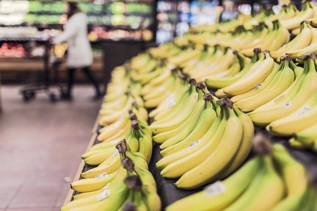 bananas in a london shop
