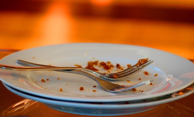 plates left unwashed