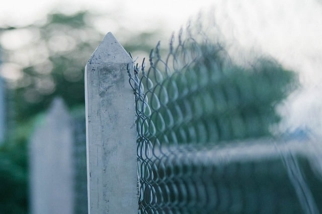fence in london garden